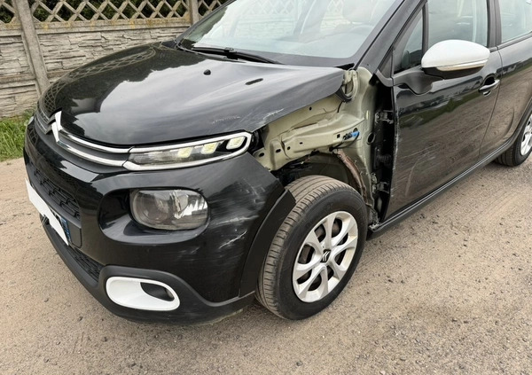 Citroen C3 cena 24999 przebieg: 105000, rok produkcji 2017 z Czeladź małe 301